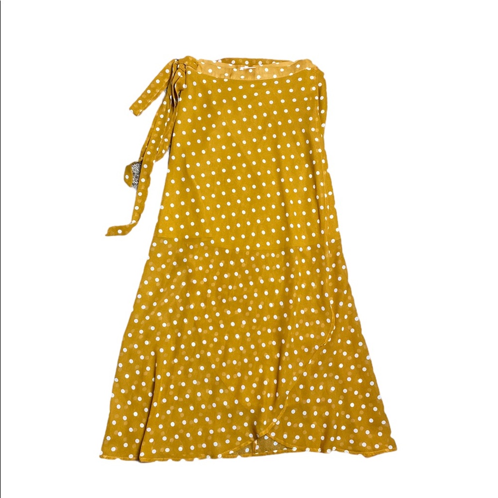 re:named Polka Dot Tied Wrap Skirt